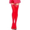 Leg Avenue - Medias Rojas Con Lazo Rojo Talla Única de Leg Avenue Hosiery | Piumer