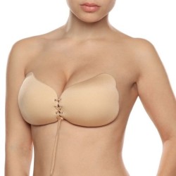 Bye-Bra - Lace-It Realzador Push-Up Beige Copa D de Bye Bra - Bras | Piumer