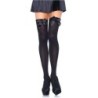 Leg Avenue - Medias Altas Con Lacito Negro de Leg Avenue Hosiery - Talla ONE SIZE | Piumer