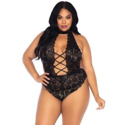 Leg Avenue - Teddy Abertura Frontal Talla Grande de Leg Avenue Teddies | Piumer