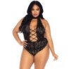 Leg Avenue - Teddy Abertura Frontal Talla Grande de Leg Avenue Teddies | Piumer