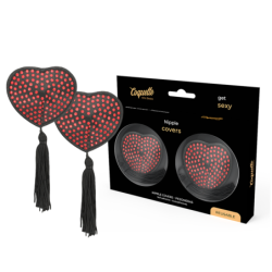 Coquette Chic Desire - Cubre Pezones Rojo / Negro de Coquette Accessories | Piumer