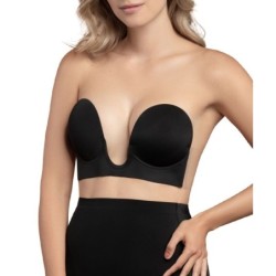 Bye-Bra - Sujetador Sin Asas En U Negro Copa B de Bye Bra - Bras | Piumer