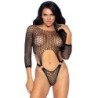 Leg Avenue - Body Tanga De Manga Larga Talla Única Negro de Leg Avenue Bodystockings | Piumer