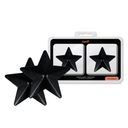 Coquette Chic Desire - Cubre Pezones Metal Estrellas Negras de Coquette Accessories | Piumer