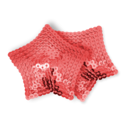 Pezoneras Estrella Lentejuelas Rojo de Ohmama Fetish | Piumer