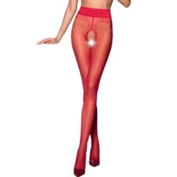 Passion - Tiopen 001 Medias Rojo 3/4 20 Den de Passion Woman Garter & Stock | Piumer