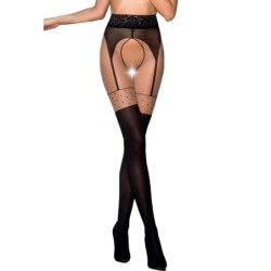 Passion - Tiopen 003 Medias Negro 1/2 20/40 Den de Passion Woman Garter & Stock | Piumer