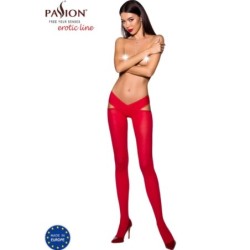 Passion - Tiopen 005 Medias Rojo 1/2 60 Den de Passion Woman Garter & Stock | Piumer