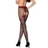 Passion - Tiopen 019 Medias Negro/Rojo 3/4 20 Den de Passion Woman Garter & Stock | Piumer