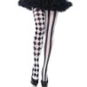 Leg Avenue - Medias Arlequin Negro/Blanco de Leg Avenue Hosiery | Piumer