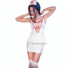 Chilirose - Cr 4160 Disfraz Enfermera Top & Falda de Chilirose Costumes - Talla L/XL | Piumer