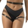 Subblime - Arnés Cintura Y Piernas Cuero Negro Talla Única de Subblime Fetish | Piumer