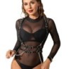 Subblime - Arnés Con Tirantas Detalle Cadenas Talla Única de Subblime Fetish | Piumer