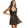 Subblime - Babydoll Tela De Tul Detalle Encaje Y Flor Negro de Subblime Babydolls - Talla S/M | Piumer