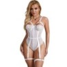 Subblime - Teddy Con Liguero Detalle Tiras Pecho Blanco de Subblime Bodies - Talla S/M | Piumer
