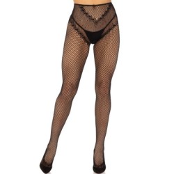 Leg Avenue - Medias Rejilla Sin Entrepierna Negro de Leg Avenue Hosiery | Piumer
