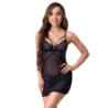 Livco Corsetti Fashion - Zoe Lc 20202 Babydoll + Tanga Negro de Livco Corsetti Sets - Talla S/M | Piumer