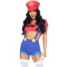 Leg Avenue - Disfraz Sexy Mario Bros Rojo/Azul de Leg Avenue Costumes - Talla M | Piumer