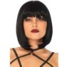 Leg Avenue - Peluca Corta De Corte Bob Natural Negro de Leg Avenue Accessories | Piumer