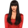 Leg Avenue - Peluca Pelo Largo Con Flequillo Negro de Leg Avenue Accessories | Piumer