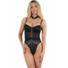 Livco Corsetti Fashion - Rubika Lc Xg079 Body Con Gargantilla Negro de Livco Corsetti Bodies - Talla XL | Piumer