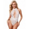 Subblime - 953867 Body De Encaje Blanco de Subblime Bodystockings - Talla L/XL | Piumer