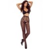 Passion - Tiopen 023 Medias Crotchless Negro 3/4 20 Den de Passion Woman | Piumer