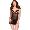 Chilirose - Cr 4832 Babydoll Negro de Chilirose Babydolls - Talla S/M | Piumer