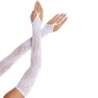 Leg Avenue - Guantes Extralargos Calientabrazos De Encaje Floral Blanco de Leg Avenue Accessories | Piumer