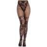 Leg Avenue - Medias De Encaje Dahlia Con Detalle De Red Negro de Leg Avenue Hosiery | Piumer