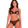 Passion - Intimari Set Sujetador + Bragas Negro de Passion Woman Sets - Talla L/XL | Piumer