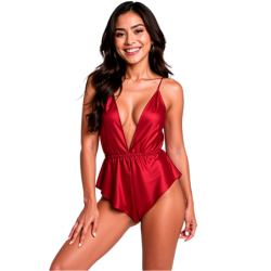 Passion - Sensie Body Burdeos de Passion Woman Teddies - Talla L/XL | Piumer