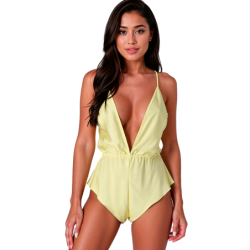 Passion - Sensie Body Amarillo de Passion Woman Teddies - Talla L/XL | Piumer