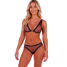 Passion - Belissana Set Sujetador + Tanga Azul de Passion Woman Sets - Talla L/XL | Piumer