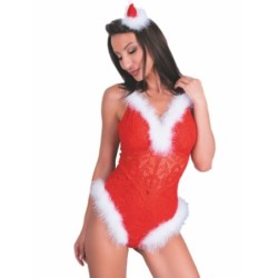 Livco Corsetti Fashion - Naughty Santa Lc 90706 Body Navideño de Livco Corsetti Bodies - Talla S/M | Piumer