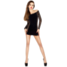 Passion - Woman Bs025 Bodystocking Estilo Vestido Negro Talla Única de Passion Woman Bodystockings | Piumer