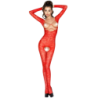 Passion - Woman Bs031 Bodystocking Rojo Talla Única de Passion Woman Bodystockings | Piumer