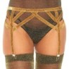 Leg Avenue - Liguero Lurex Dorado Talla Única de Leg Avenue Accessories | Piumer