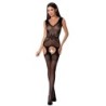 Passion - Woman Bs062 Bodystocking Negro Talla Única de Passion Woman | Piumer