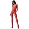 Passion - Woman Bs062 Bodystocking Rojo Talla Única de Passion Woman | Piumer