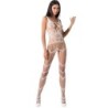 Passion - Woman Bs058 Bodystocking Blanco Talla Única de Passion Woman | Piumer