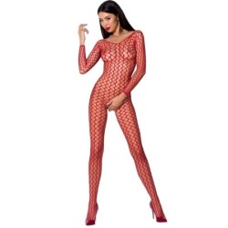 Passion - Woman Bs068 Bodystocking Rojo Talla Única de Passion Woman | Piumer