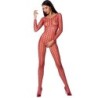 Passion - Woman Bs068 Bodystocking Rojo Talla Única de Passion Woman | Piumer