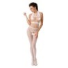 Passion - Woman Bs048 Bodystocking Blanco Talla Única de Passion Woman | Piumer