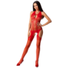 Passion - Woman Bs079 Bodystocking Rojo Talla Única de Passion Woman | Piumer