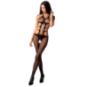 Passion - Woman Bs084 Bodystocking Negro Talla Única de Passion Woman | Piumer