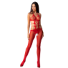 Passion - Woman Bs084 Bodystocking Rojo Talla Única de Passion Woman | Piumer