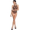 Passion - Woman Bs087 Bodystocking Negro Talla Única de Passion Woman | Piumer