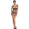 Passion - Woman Bs089 Bodystocking Negro Talla Única de Passion Woman | Piumer